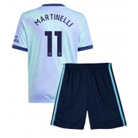 Arsenal Gabriel Martinelli #11 Tredje sæt Børn 2024-25 Kortærmet (+ Korte bukser)